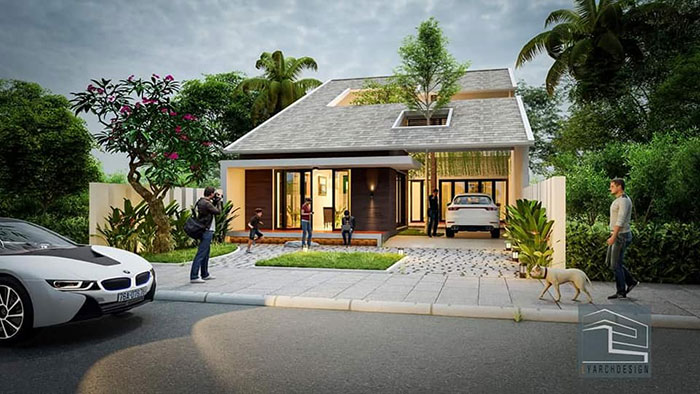 Công trình N-House - thiết kế nhà cấp 4 phong cách hiện đại