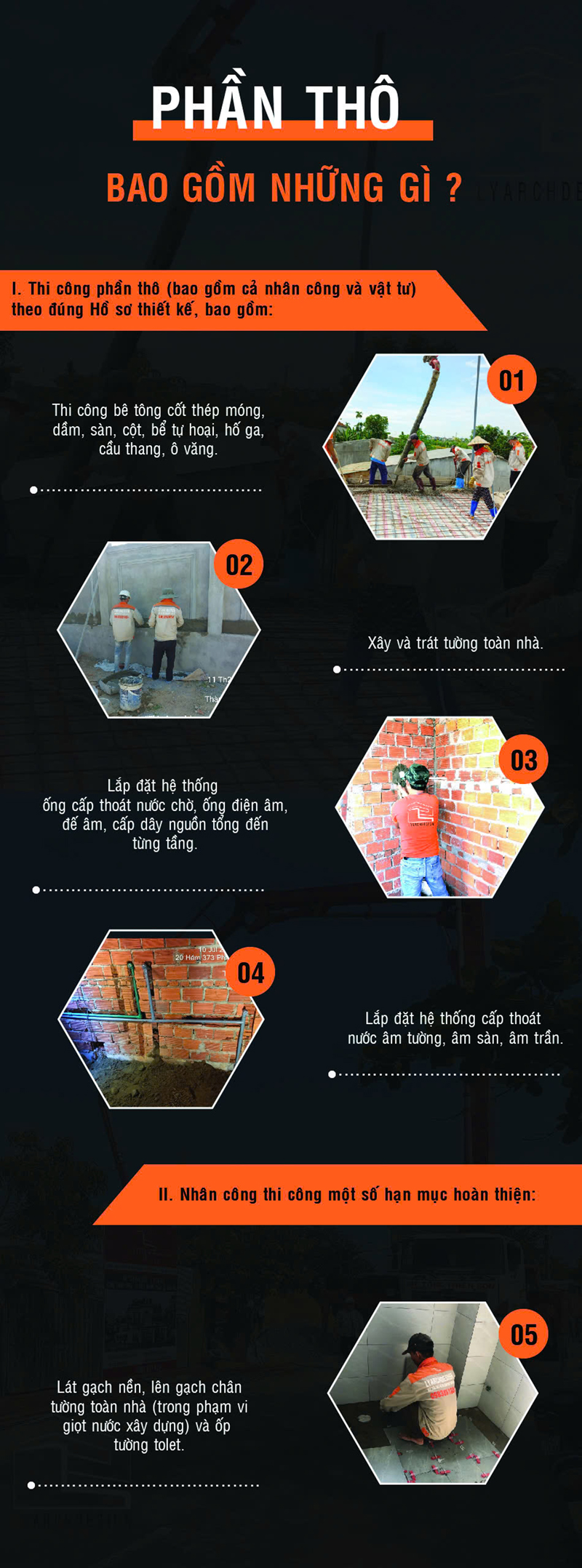 Thi công phần thô