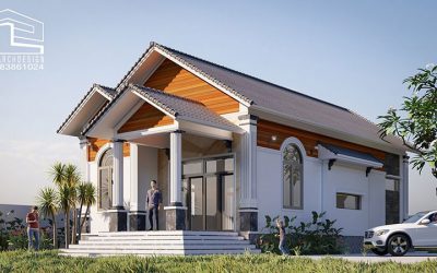 Nhà vườn Mái Thái 166m2 Mộ Đức