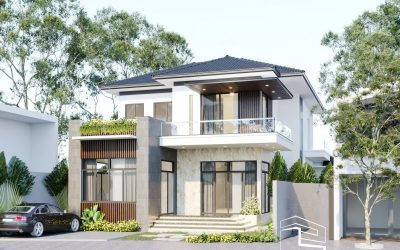 Thi công trọn gói biệt thự 2 tầng phường Trương Quang Trọng