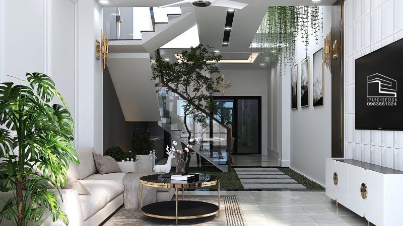 Thiết kế nội thất biệt thự 2 tầng phường Trương Quang Trọng