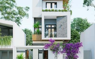 Mẫu nhà phố 3 tầng đẹp hiện đại