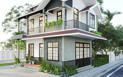 Nhà phố 2 tầng đẹp tại thị trấn chợ chùa Nghĩa Hành