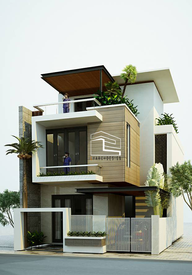 Công trình nhà phố 3 tầng khu Ngọc Bảo Viên