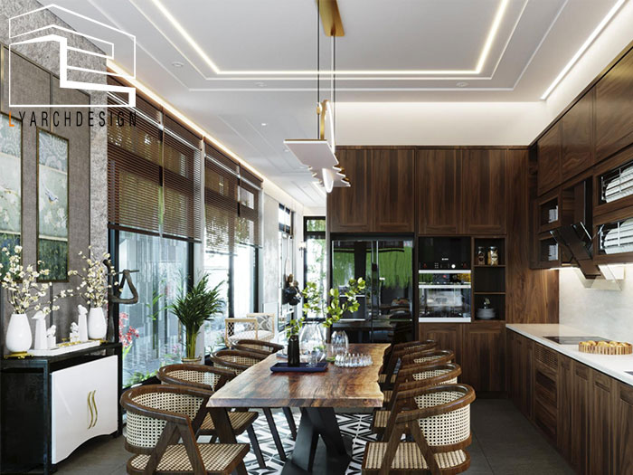 Thiết kế nội thất biệt thự 3 tầng hiện đại tại Quảng Ngãi