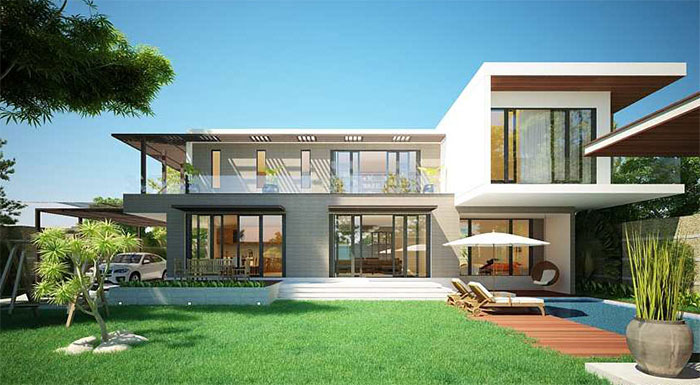 Những mẫu biệt thự có hồ bơi trong nhà đẹp ấn tượng