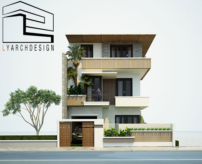 Nhà phố 3 tầng đẹp hiện đại tại đường Phan Văn Trị TP. Quảng Ngãi