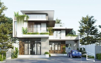 Nhà 2 tầng mái Nhật đẹp, sang trọng