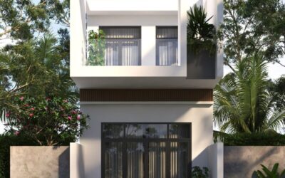 Phối cảnh 3D nhà phố 2 tầng tại KDC 577