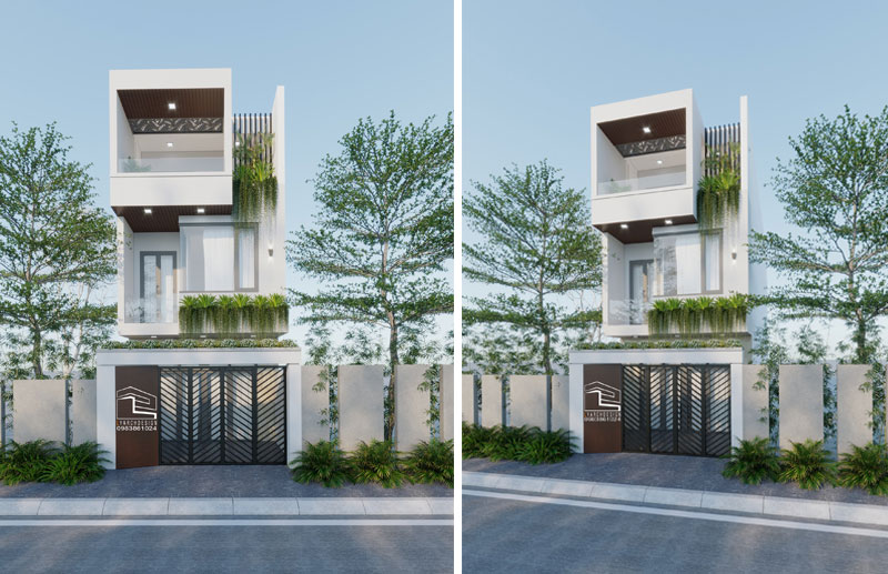 Nhà phố 3 tầng phong cách hiện đại, tối giản
