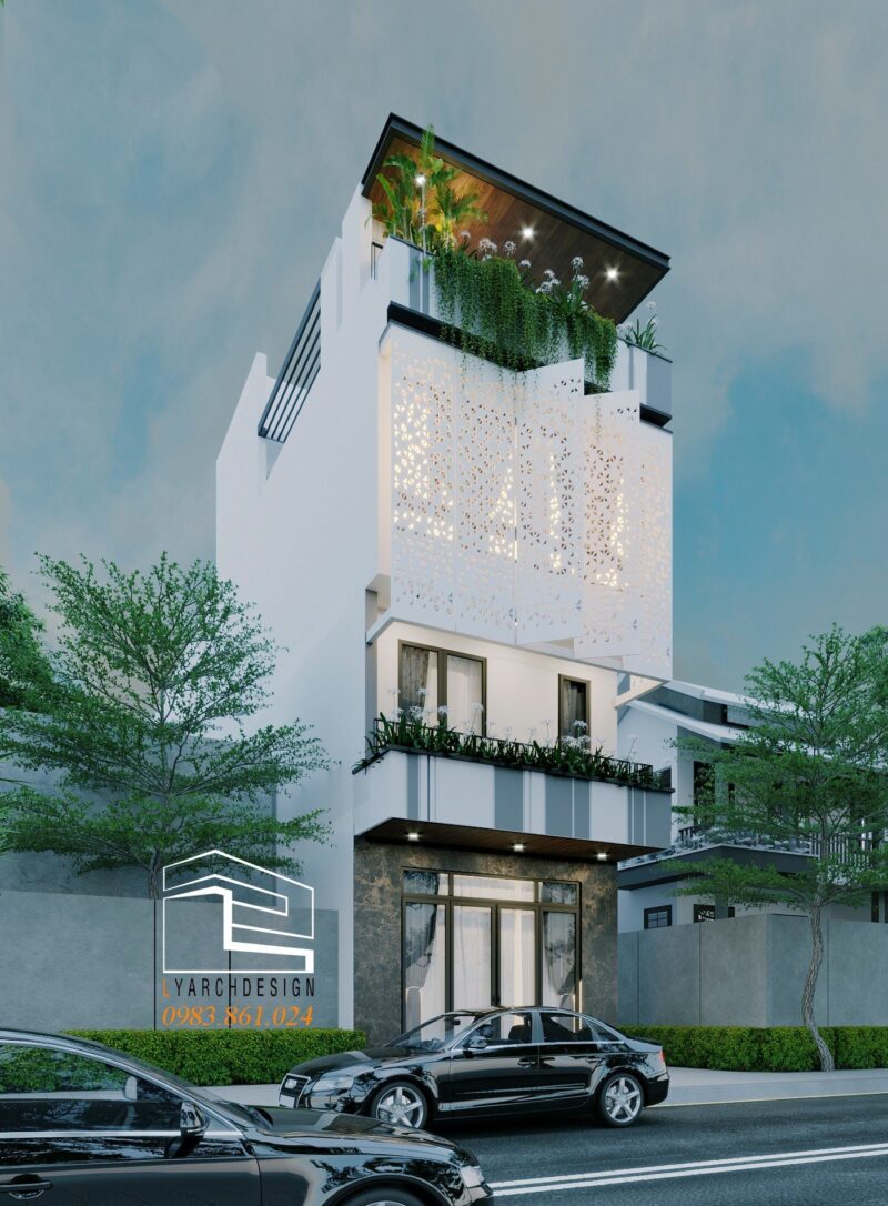 Nhà phố 3 tầng hiện đại đường Nguyễn Nghiêm