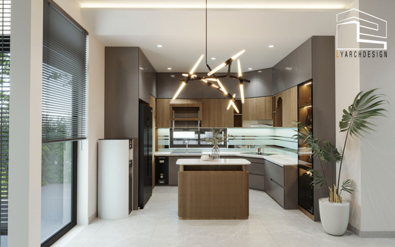 Nhà phố 2 tầng đường Phan Đình Phùng - TP. Quảng Ngãi Phòng bếp