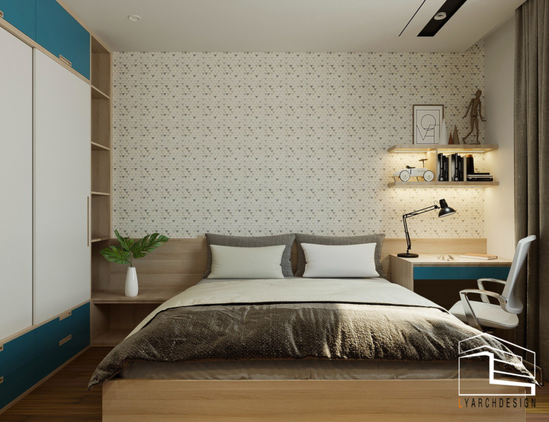 Nhà phố 2 tầng đường Phan Đình Phùng - TP. Quảng Ngãi Phòng ngủ con trai