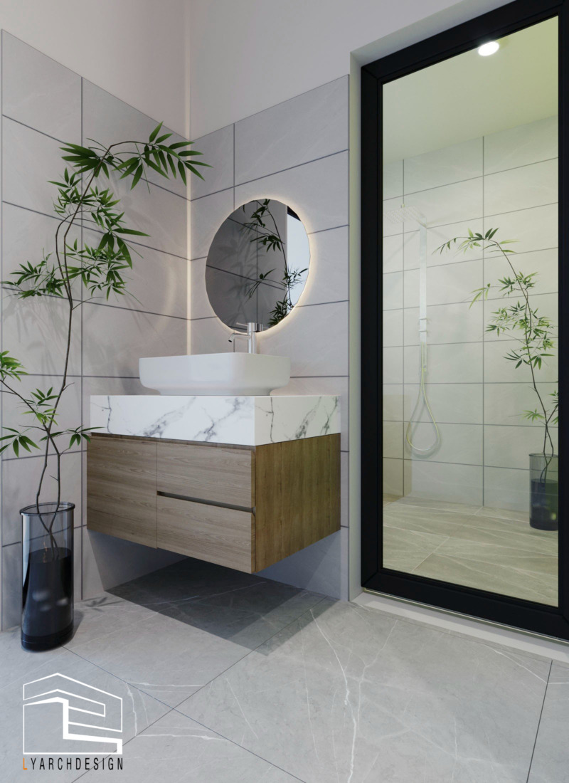 Nhà phố 2 tầng đường Phan Đình Phùng - TP. Quảng Ngãi Phòng vệ sinh