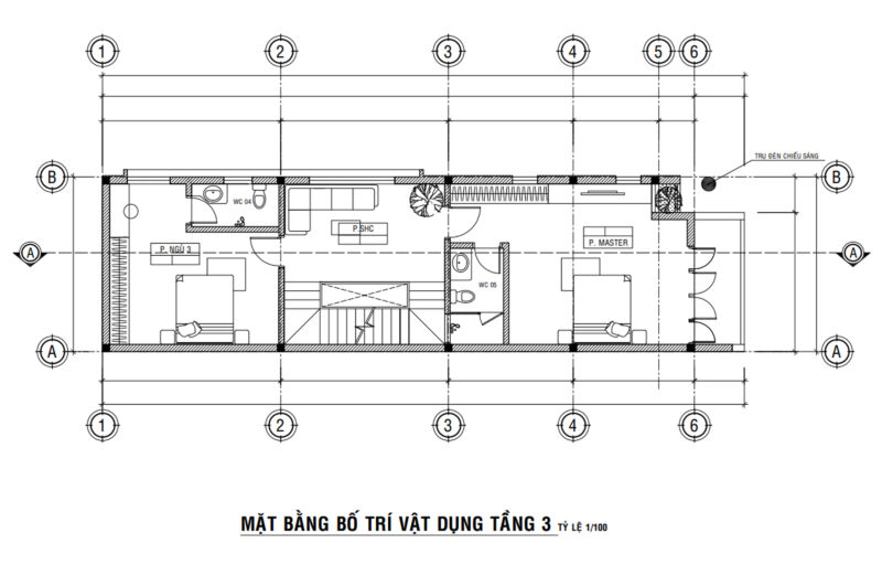 mat bang cong nang tang 3 nha pho 4 tang