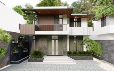 Mẫu nhà phố 2 tầng 12.5x24 đẹp thời thượng