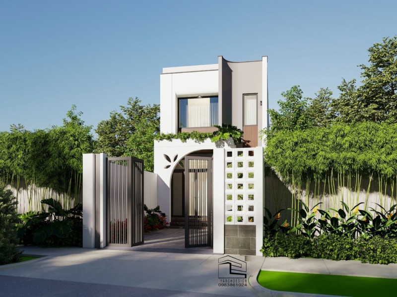 Nhà phố 2 tầng hiện đại tại Tịnh Ấn Tây Nhà phố 2 tầng phong cách hiện đại tại Tịnh Ấn Tây