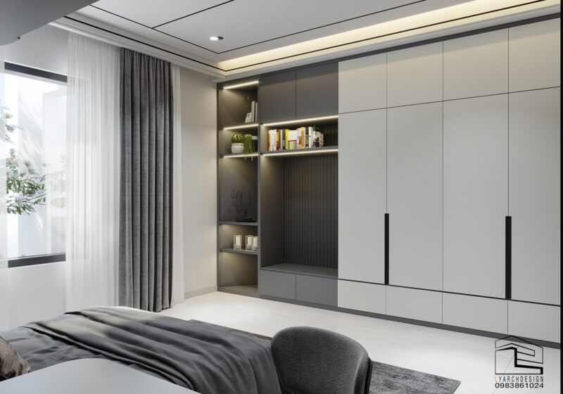 Nhà phố 2 Tầng mái bằng 10x22m Phòng ngủ 1