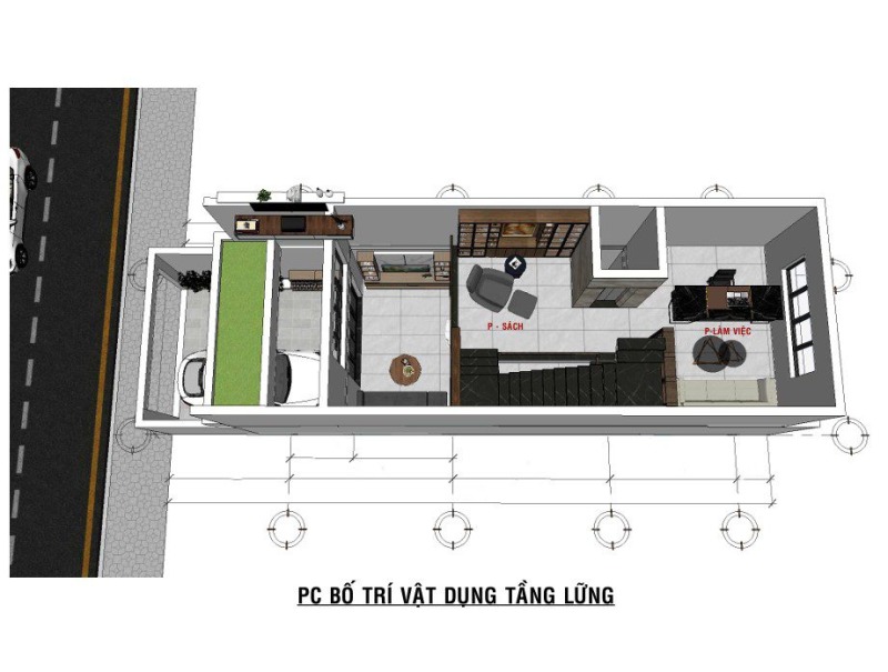 Nhà phố 5 tầng hiện đại tại KDC Bàu Cả 2