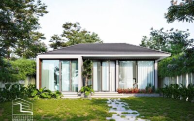 Nhà vườn ven sông