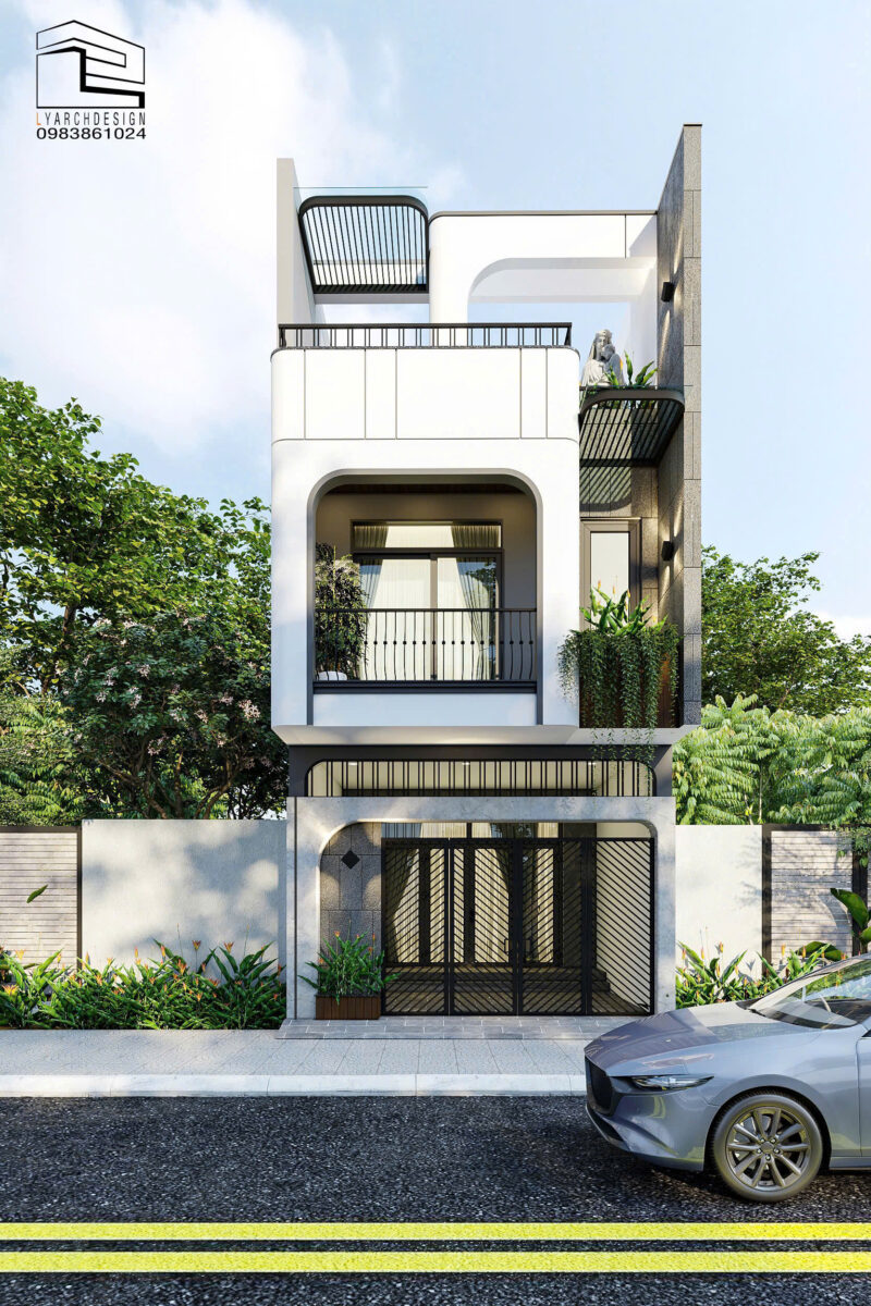 Nhà phố 3 tầng với trải nghiệm sống tiện nghi Nhà phố 3 tầng với trải nghiệm sống tiện nghi