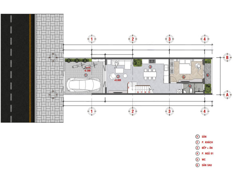 Nhà phố 3 tầng hiện đại - Không gian sống lý tưởng cho gia đình mat-bang-bo-tri-vat-dung-tang-1-nha-pho-3-tang-hien-dai