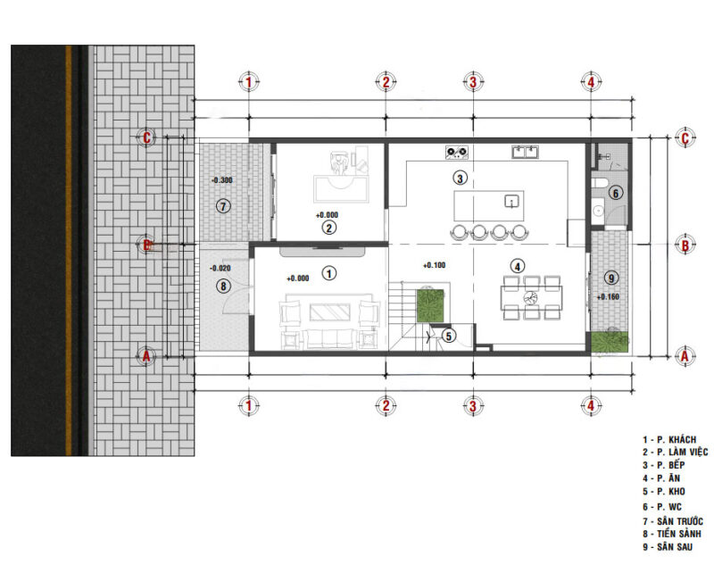 Biệt thự 3 tầng sang trọng mang phong cách hiện đại tại KĐT Ngọc Bảo Viên Mặt bằng công năng biệt thự 3 tầng sang trọng tại KDT Ngọc Bảo Viên