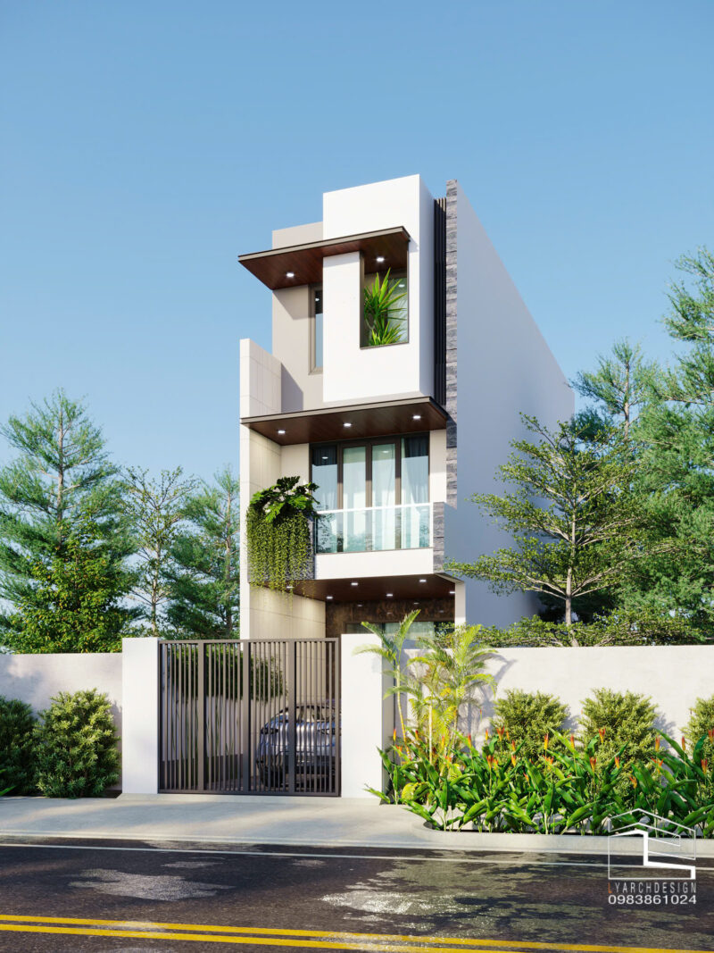 Nhà phố 3 tầng hiện tại 4x20m có sân để ô tô