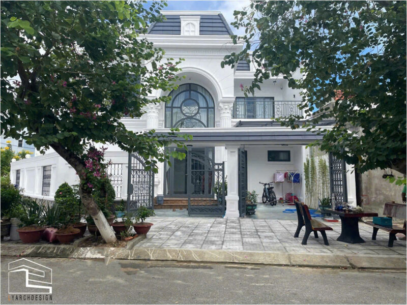 Công trình thực tế biệt thự 2 tầng Tân Cổ Điển tại Nghĩa Dung 1