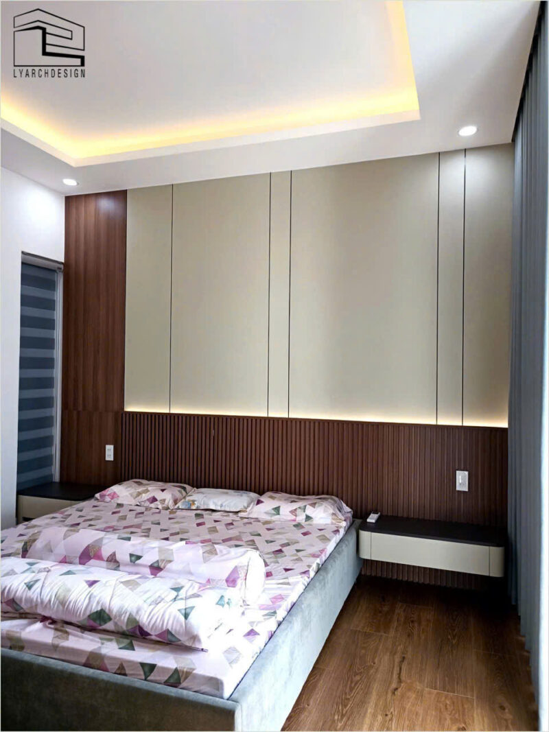 Công trình thực tế biệt thự 2 tầng Tân Cổ Điển tại Nghĩa Dung Phòng ngủ