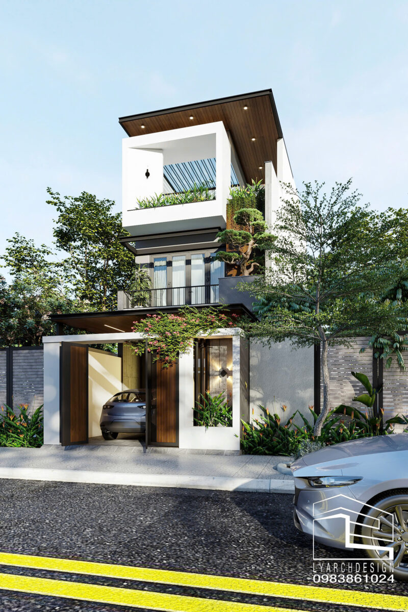 Nhà phố 3 tầng đẹp hiện đại đường Chu Văn An