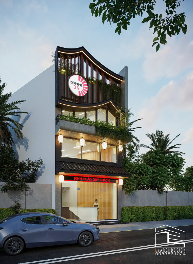 Nhà phố 3 tầng kết hợp kinh doanh đẹp, tiện nghi