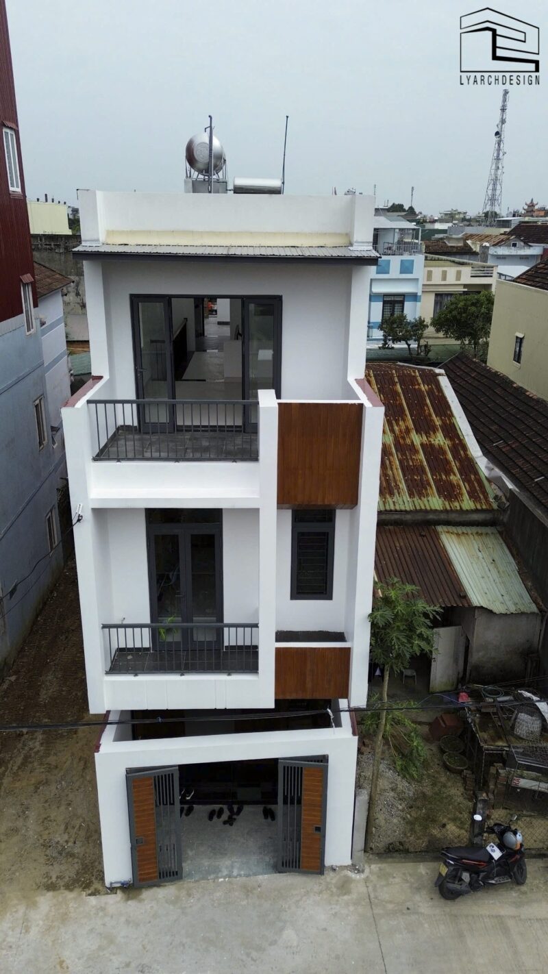 Công trình nhà phố 3 tầng thi công trọn gói 5x20m
