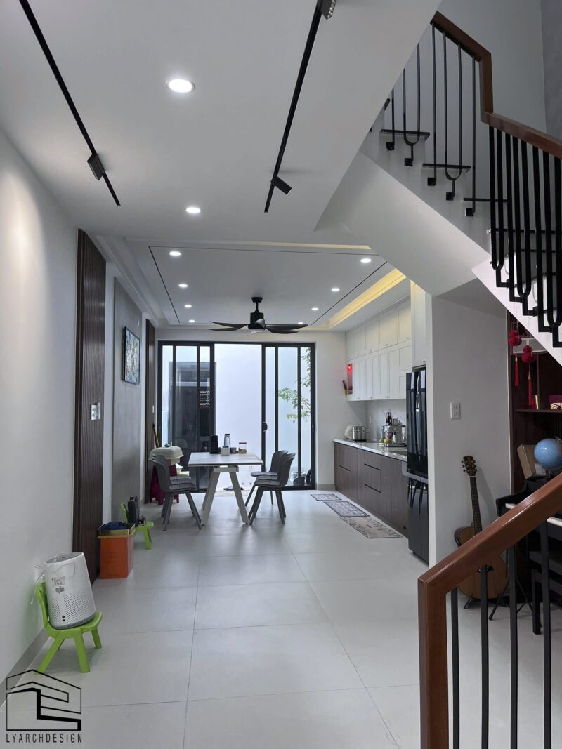 Công trình nhà phố 3 tầng thi công trọn gói 5x20m