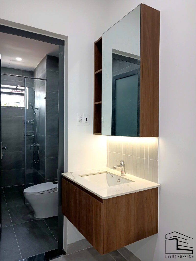 Bàn giao nhà phố 3 tầng KDC Yên Phú – Công trình đáng mơ ước cho gia chủ Phòng vệ sinh – Đẹp, tiện lợi và hiện đại