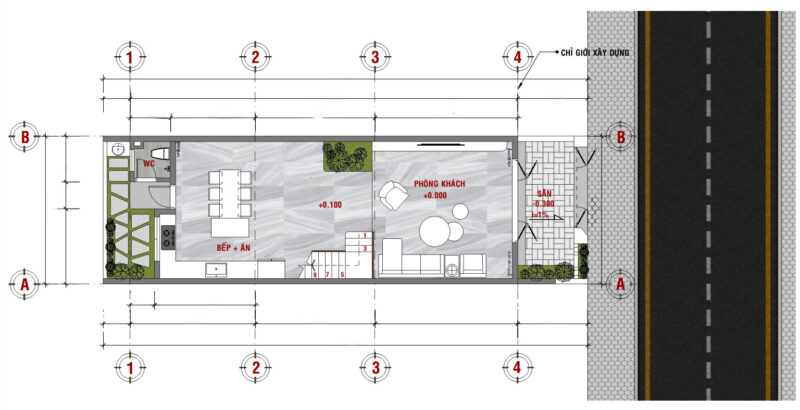 Mặt bằng tầng 1