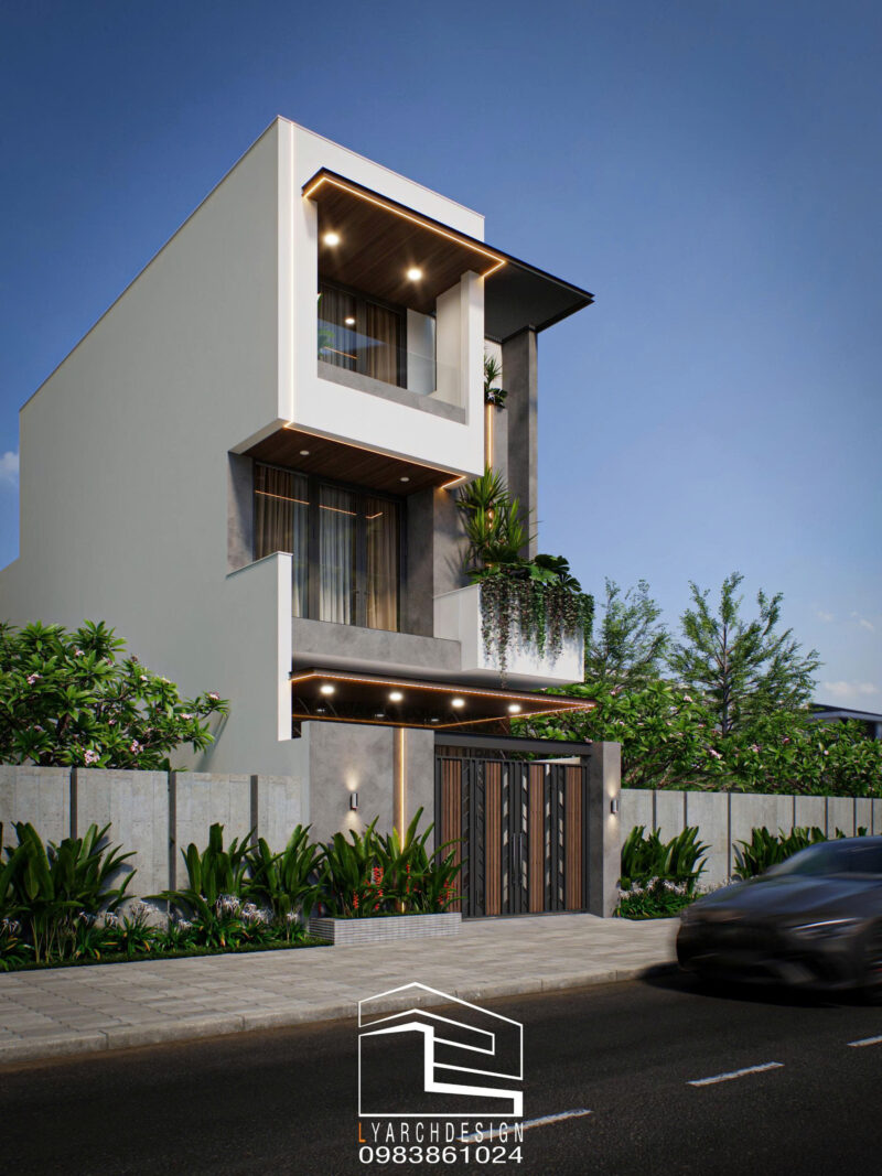 Nhà phố 3 tầng đẹp hiện đại, đầy đủ công năng tại KDC Bầu Cả – Xem ngay!