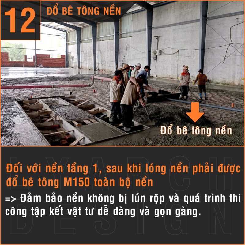 Đổ bê tông nền
