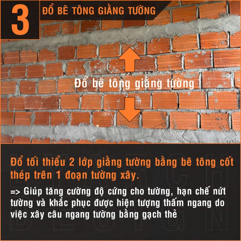 Đổ bê tông giằng tường