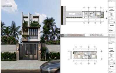nhà phố 3 tầng hiện đại 5x24m
