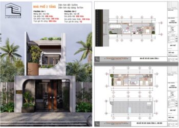 Nhà phố 2 tầng hiện đại 5x20m