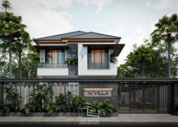 Biệt thự mái Nhật 2 tầng hiện đại