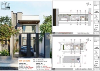 Nhà gác lửng hiện đại 5x20m - Giải pháp tối ưu chi phí & không gian sống