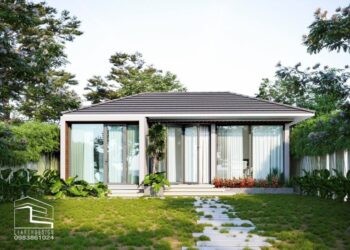 Nhà vườn ven sông