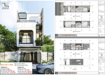 Nhà Phố 3 Tầng 5x20m