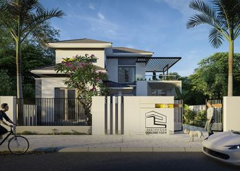 biet-thu-2-tang-hien-dai Thiết kế biệt thự đẹp 2 tầng đẹp tại KDC Nghĩa Dũng