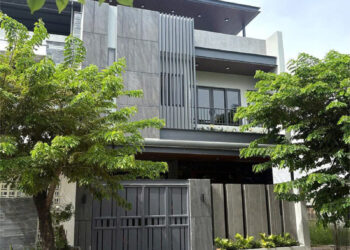 Công trình thực tế biệt thự 3 tầng hiện đại tại KĐT Ngọc Bảo Viên