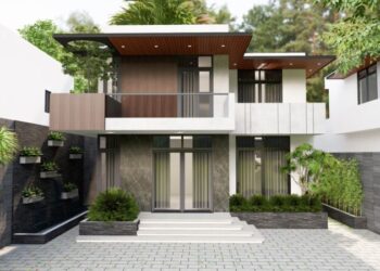 Mẫu nhà phố 2 tầng 12.5x24 đẹp thời thượng