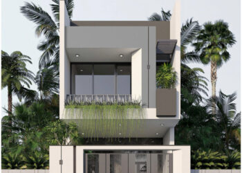 Nhà phố 2 tầng 3 phòng ngủ đẹp hiện đại