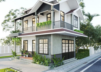 Nhà phố 2 tầng đẹp tại thị trấn chợ chùa Nghĩa Hành